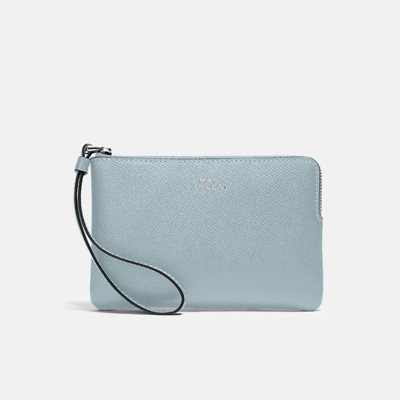 Coach Corner Zip Wristlet
Silver/POWDER BLUE - Picture 2 of 16